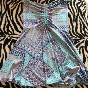 Strapless tube top dress